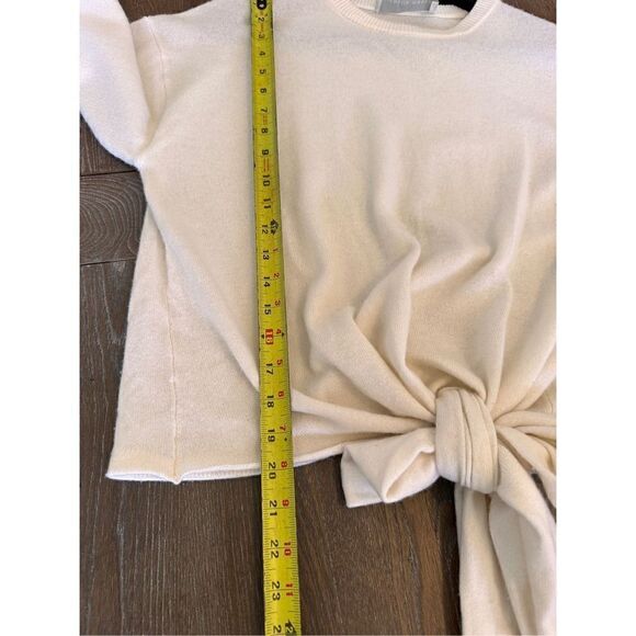 Michelle Mason Tie-front Wool And Cashmere-blend Sweater Women’s Size Medium - Picture 9 of 10